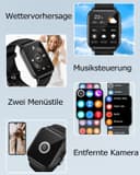 Thumbnail 5 de RUIMEN Smartwatch Fitnessuhr mit SpO2- und Pulsmessung ⌚