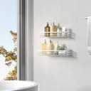 Thumbnail 1 de Saffruff Duschablage Ohne Bohren 2er Set Badregal Silbern 📺