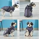 Thumbnail 5 de Savlot Hundejacke Winterweste Jacken Hundemantel Hundepullover Haustier Skifahren Kostüm Ärmellose Baumwolle Gepolsterte Weste Mit Brustgurt Gurt - Grün, XXL
Savlot Hundejacke Winterweste Jacken Hund…