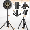 Thumbnail 6 de Sealong Heavy Duty Dartständer für Dartscheibe, höhenverstellbar 106–200 cm 🎯