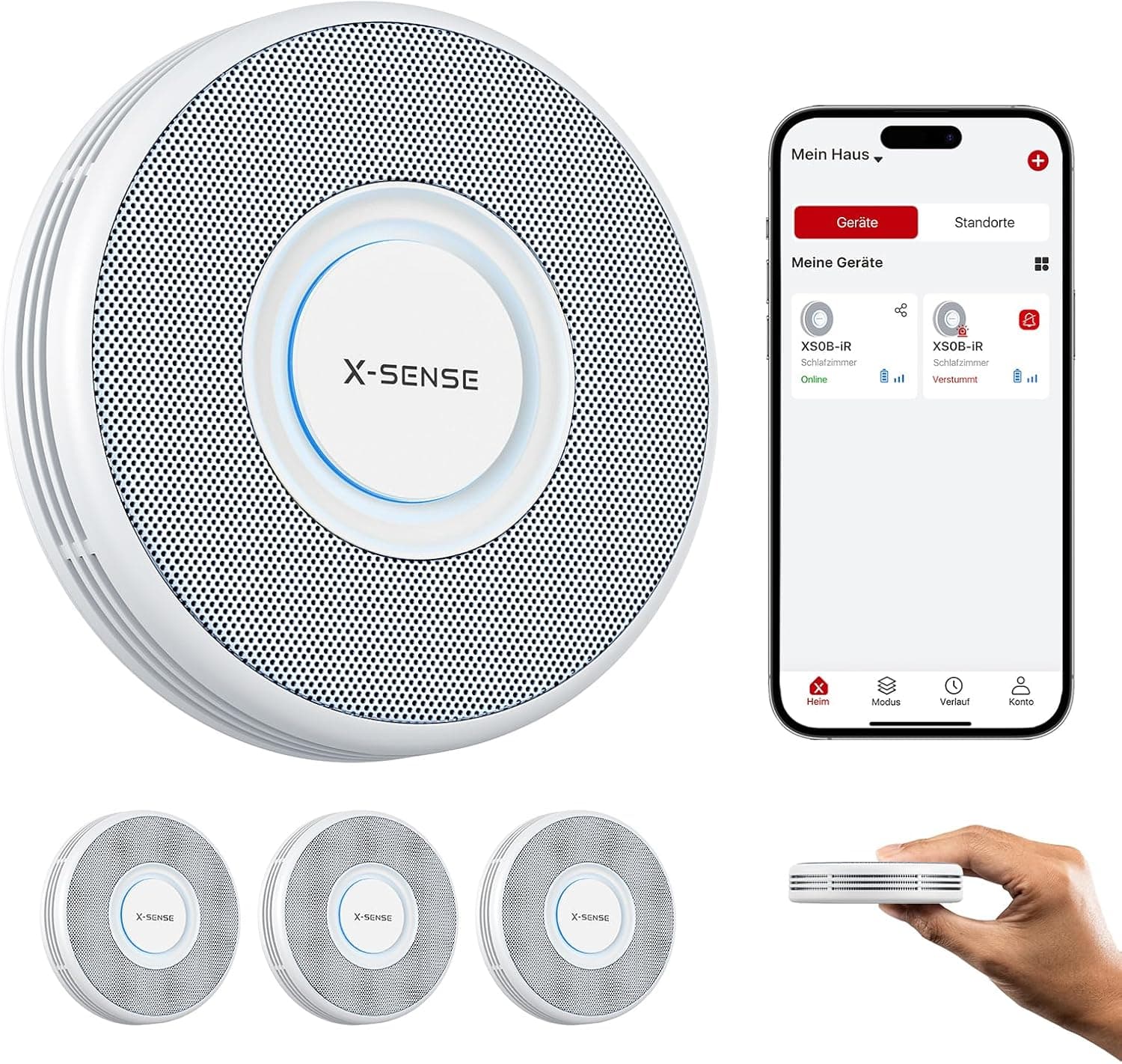 X-Sense XS0B-iR Rauchmelder 33 mm, 3er-Set 📷