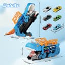 Thumbnail 5 de Shawe Dinosaurier Transporter Truck mit 6 Spielzeugautos 🚚