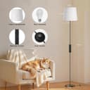 Thumbnail 1 de SIBRILLE 9W LED-Stehlampe mit Dimmer und Leinen-Schirm 💡