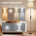 Thumbnail 2 de SIBRILLE 9W LED-Stehlampe mit Dimmer und Leinen-Schirm 💡