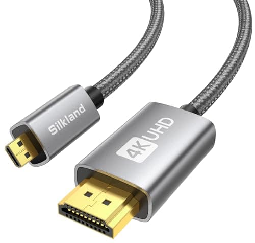 Silkland Micro HDMI auf HDMI Kabel 0,3 m – 4K@60Hz 📺