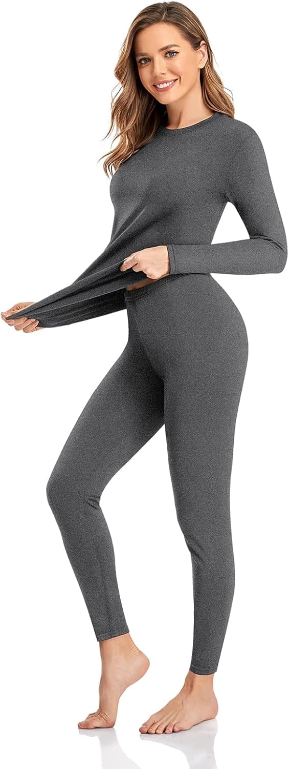 SIMIYA Thermounterwäsche Damen Set 2er warmes Unterhemd 🎽