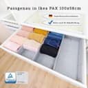 Thumbnail 1 de SIMPLE JOY PAX100 FileFolding Box für IKEA Pax 4er Set 📦