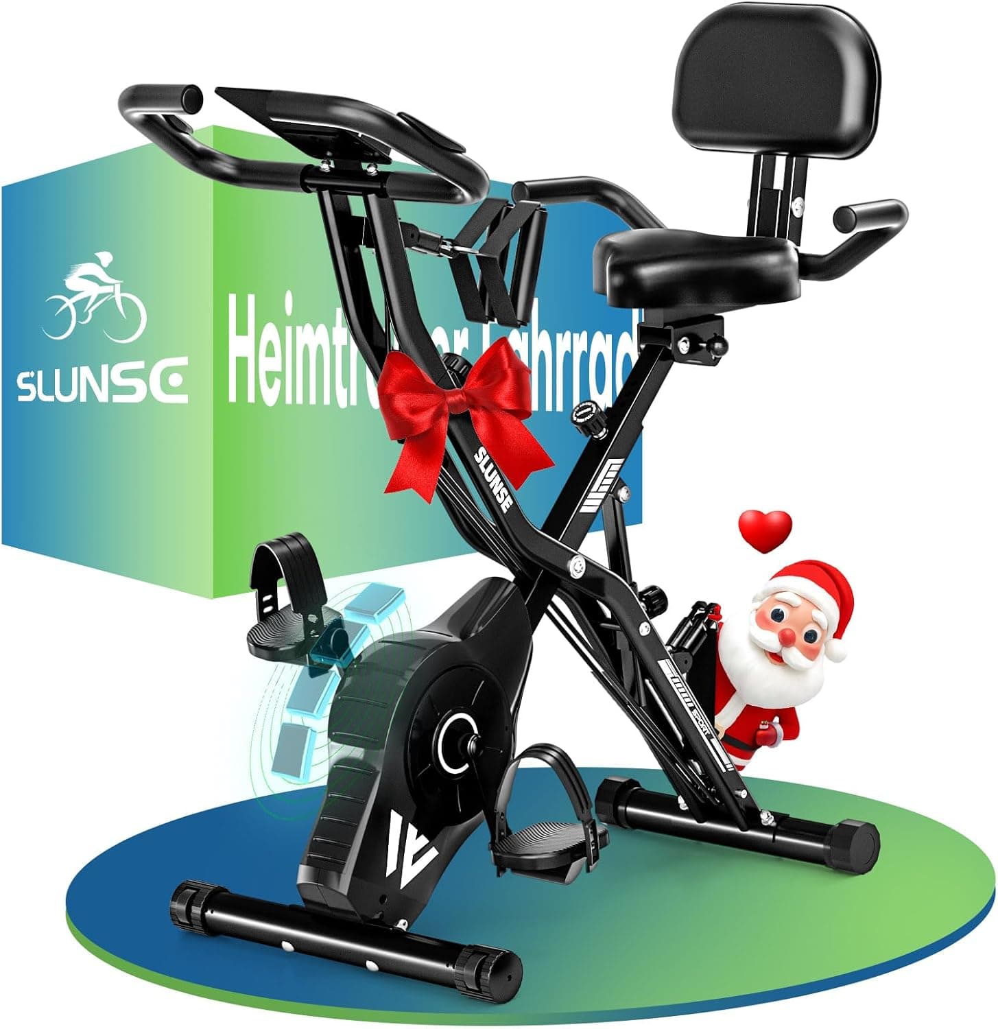 SLUNSE 5-in-1 Heimtrainer Fahrrad 16 Stufen 🚴