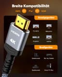 Thumbnail 6 de SNOWKIDS 4K HDMI Kabel 1m HDMI-Kabel 4K@60Hz 📺