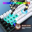 Thumbnail 1 de Snpurdiri 60% mechanische Gaming-Tastatur mit braunen Schaltern ⌨️