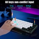 Thumbnail 5 de Snpurdiri 60% mechanische Gaming-Tastatur mit braunen Schaltern ⌨️