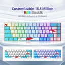 Thumbnail 2 de SOLIDEE 65‑% mechanische Gaming‑Tastatur, 68 Tasten 🎧