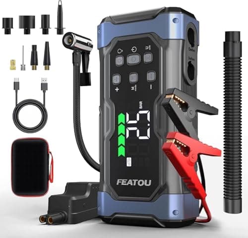 Starthilfe Powerbank 7000A Autostarter mit Luftpumpe 🚗