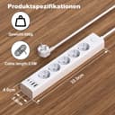 Thumbnail 5 de Steckdosenleiste 5‑fach Untertisch mit USB‑C PD20W 📺