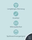 Thumbnail 4 de Steingut Kaffeetassen Ibiza 6‑teilig blau ☕