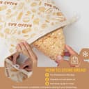 Thumbnail 3 de 2 Stück Bienenwachs-Brotbeutel 43×33 cm 🥖