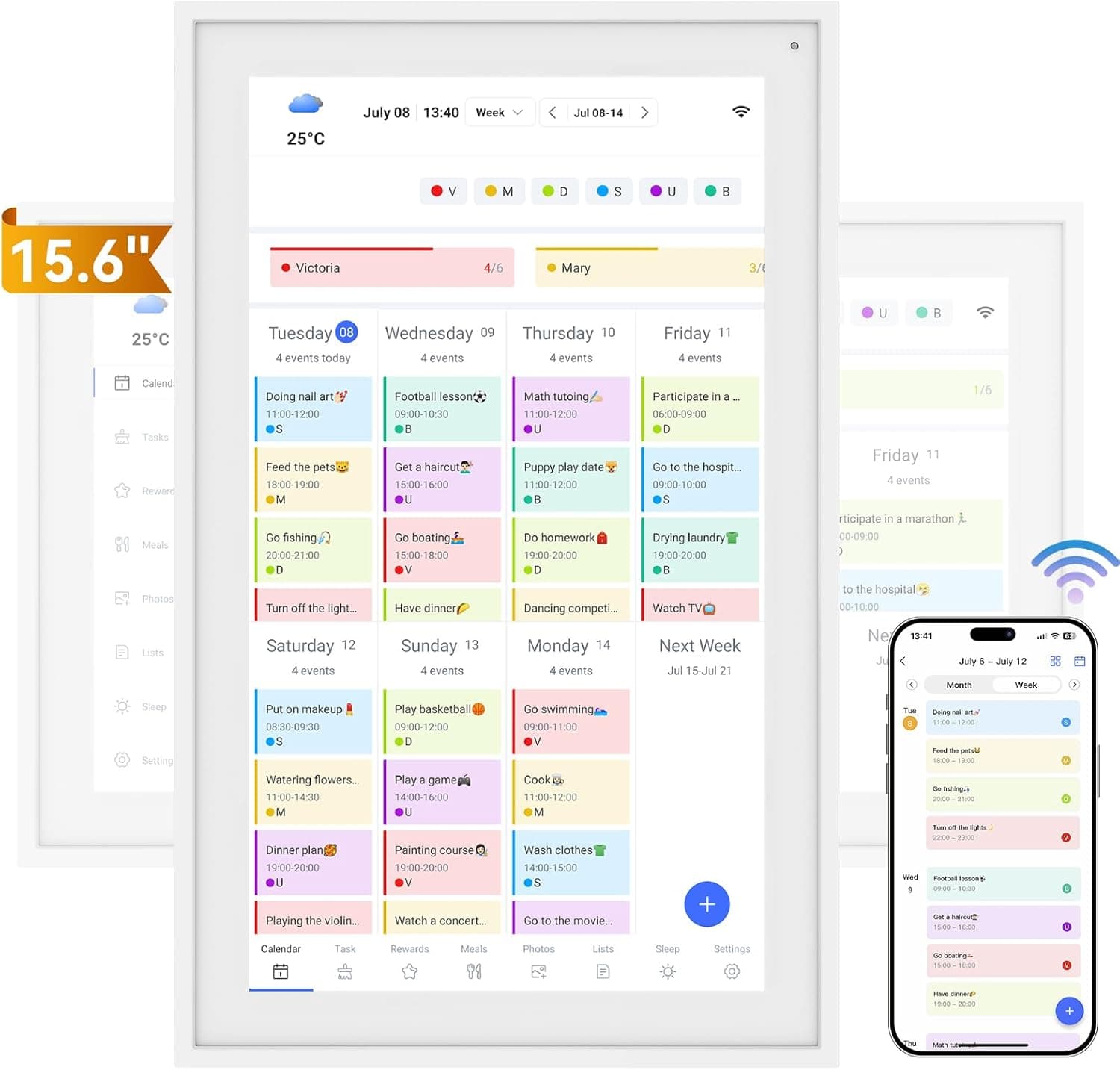 TABWEE P15 15,6" digitaler Wandkalender 🖼️