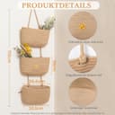 Thumbnail 1 de TeoKJ Türhängekorb 3-stöckig Wandorganizer Honigfarbe 📦