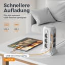 Thumbnail 2 de TESSAN 12-fach Mehrfachsteckdose mit USB-C 2M Verlängerung ⌚