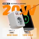 Thumbnail 4 de TESSAN Klappbarer USA Reiseadapter 5‑in‑1 🔌