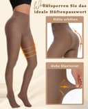 Thumbnail 6 de Thermo Strumpfhose Damen Winter gefüttert Braun Schwarz ⌚