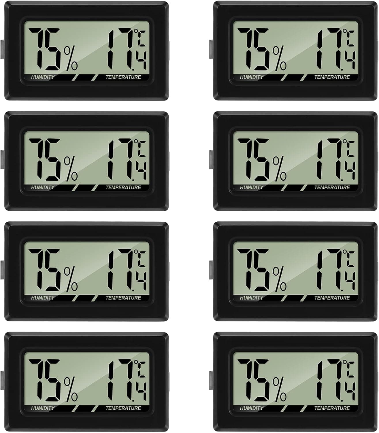 Thlevel Mini Thermo-Hygrometer 8er-Set für Innenräume 🌡️