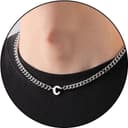 Thumbnail 2 de TOLOWOBK Buchstaben-Kette Herren Silber 🎧