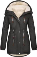 Thumbnail 2 de TOMEEK Damen Winterjacke Wintermantel mit Teddyfell ⌚