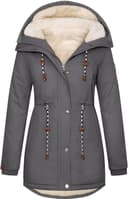 Thumbnail 4 de TOMEEK Damen Winterjacke Wintermantel mit Teddyfell ⌚