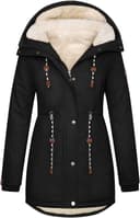 Thumbnail 6 de TOMEEK Damen Winterjacke Wintermantel mit Teddyfell ⌚