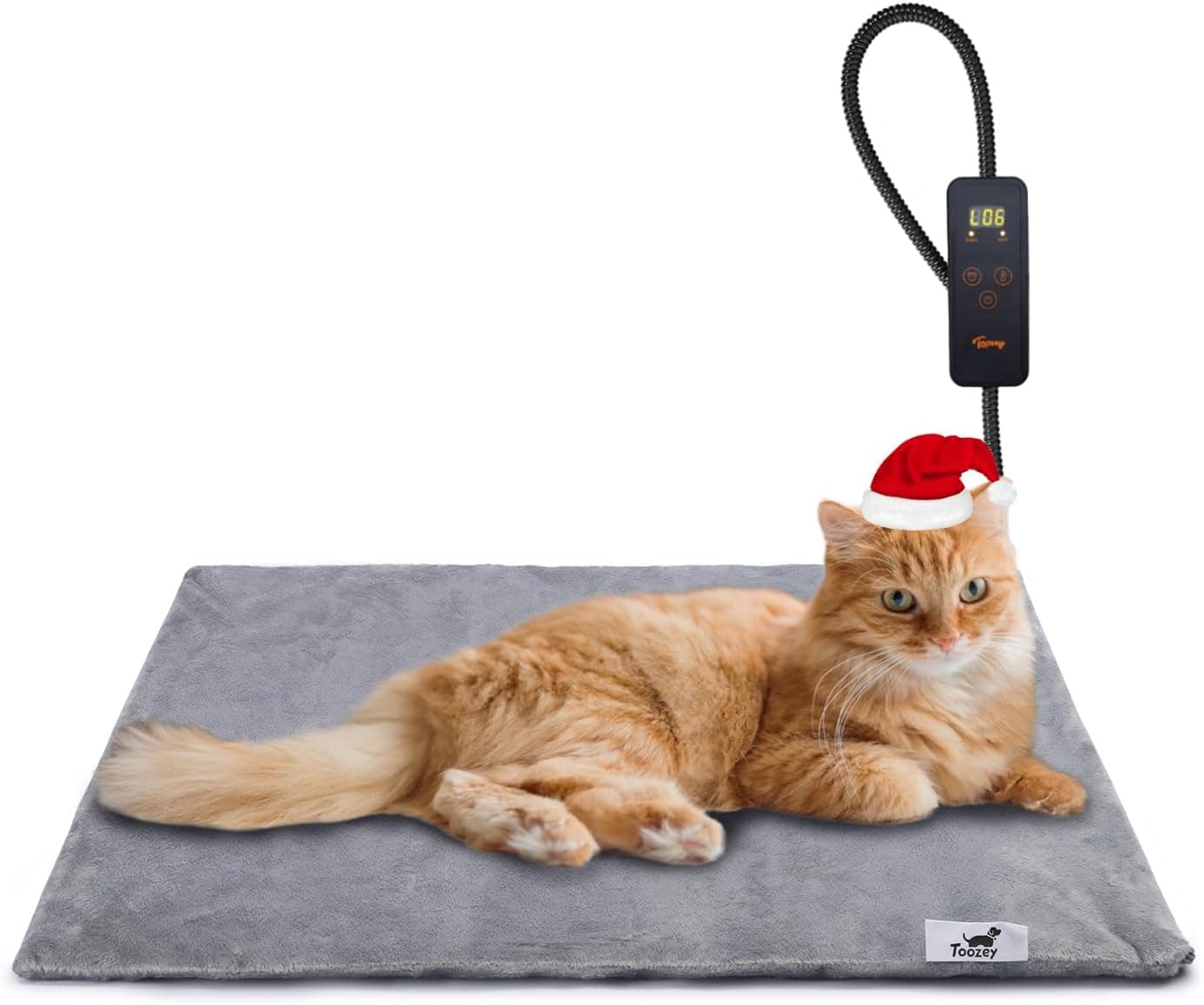 Toozey Katzen- und Hund Heizmatte 45 × 40 cm, Temperatur einstellbar ⌚