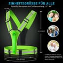 Thumbnail 3 de Topward Warnweste Sicherheitsweste Fahrrad, High-Vis Reflektierende Weste ⌚🚴?