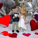Thumbnail 1 de Tortenfigur Hochzeit Brautpaar Cake-Topper 🎂