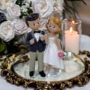 Thumbnail 6 de Tortenfigur Hochzeit Brautpaar Cake-Topper 🎂