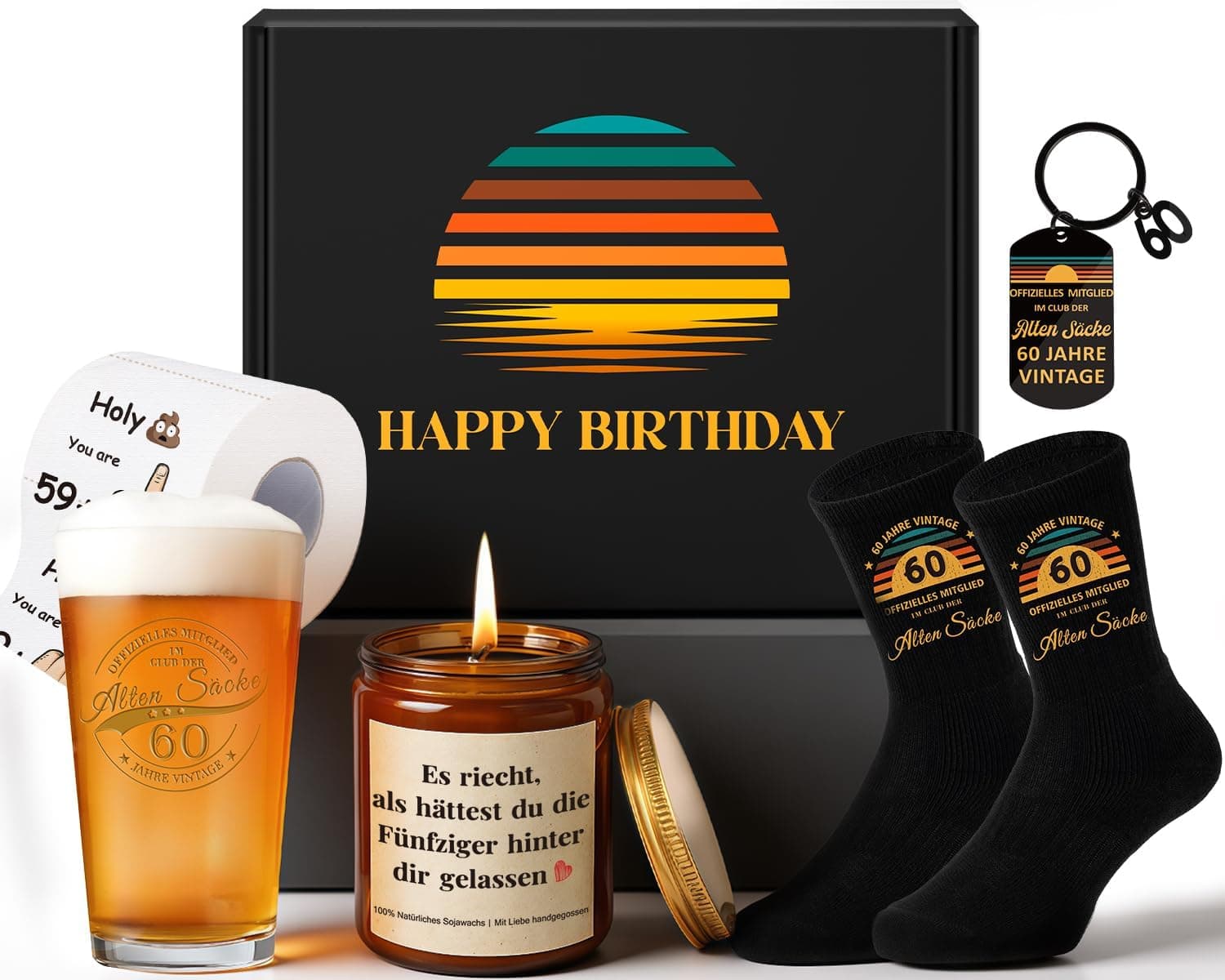 TUZELIYA 60. Geburtstag Geschenkset für Männer ⌚