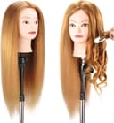 Thumbnail 5 de TwoWin Übungskopf 80% Echthaar Friseurkosmetik Kopf mit Ständer 1 Stück ⌚