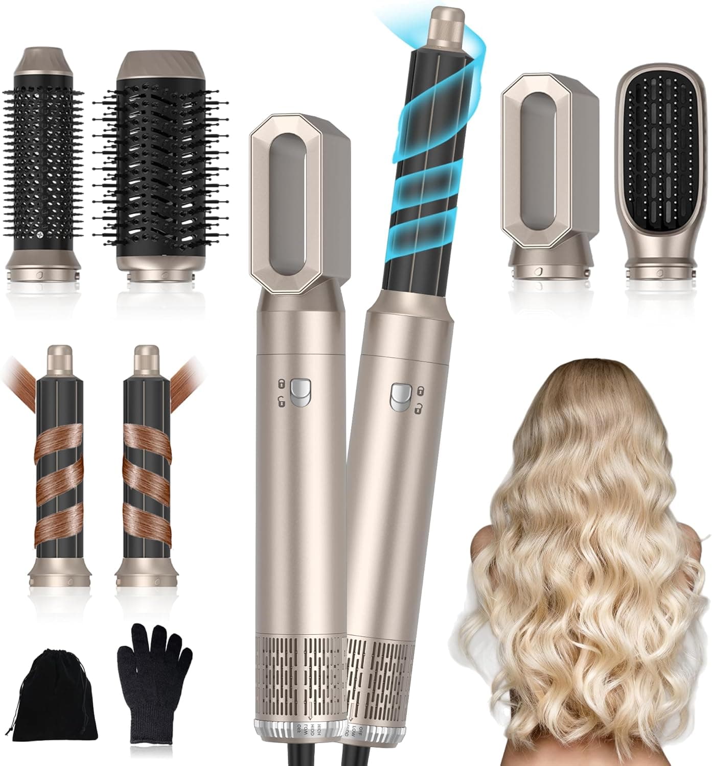 UKLISS Hairstyler 6 in 1 Air Styler Set Pro Haarstyler 6 in 1 📠
