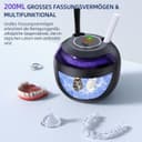 Thumbnail 4 de Ultraschallreinigungsgerät, Opilea 45kHz Dental Pod, 4 Modes Ultrasonic Cleaner for Zahnersatz, Retainer, Aligner, Prothesen, Zahnbürstenkopf, Schmuck Schwarz
Ultraschallreinigungsgerät, Opilea 45kHz Dental Pod,…