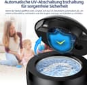 Thumbnail 5 de Ultraschallreinigungsgerät, Opilea 45kHz Dental Pod, 4 Modes Ultrasonic Cleaner for Zahnersatz, Retainer, Aligner, Prothesen, Zahnbürstenkopf, Schmuck Schwarz
Ultraschallreinigungsgerät, Opilea 45kHz Dental Pod,…
