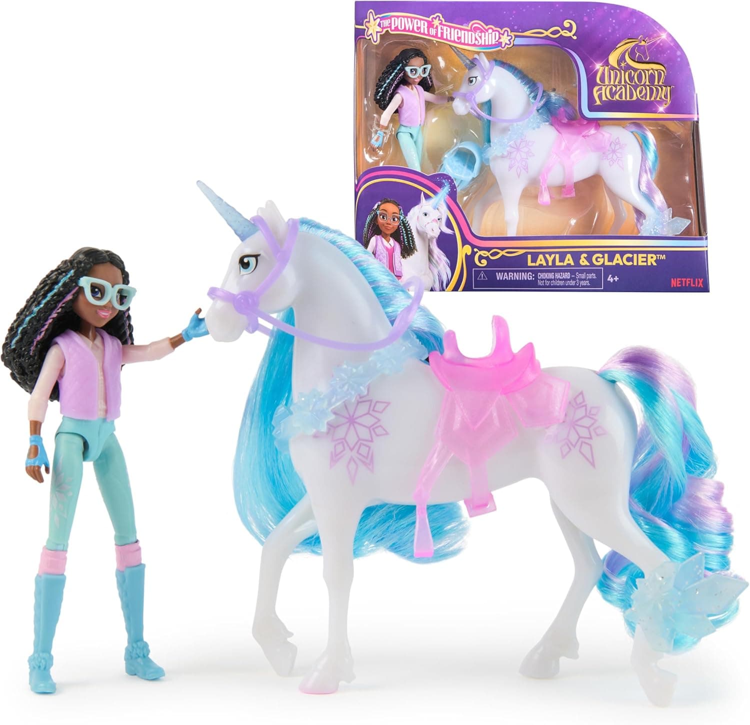 Unicorn Academy Layla und Einhorn Glacier Set Spielzeug 🐴