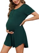 Thumbnail principal de Uniexcosm Stillnachthemd Damen Stillnachthemd Baumwolle 3/4-Arm Mutterschaft 📥