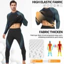 Thumbnail 2 de UNIQUEBELLA Thermo Unterwäsche Set Funktionswäsche Herren Skiunterwäsche 2-teilig ⌚