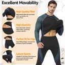 Thumbnail 4 de UNIQUEBELLA Thermo Unterwäsche Set Funktionswäsche Herren Skiunterwäsche 2-teilig ⌚