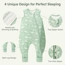Thumbnail 2 de Unnivoll Baby Schlafsack mit Füßen 1,5 Tog 80 cm 🛏️