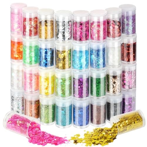 URAQT Glitzer Set 32 Farben Chunky Glitzer 💅