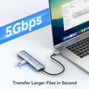 Thumbnail 4 de USB C Hub 7‑in‑1 Multiport Adapter für MacBook 📺
