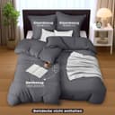 Thumbnail 1 de Utopia Bedding Bettwäsche 135x200 4tlg Grau ⌚