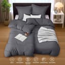 Thumbnail 4 de Utopia Bedding Bettwäsche 135x200 4tlg Grau ⌚