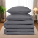 Thumbnail 6 de Utopia Bedding Bettwäsche 135x200 4tlg Grau ⌚