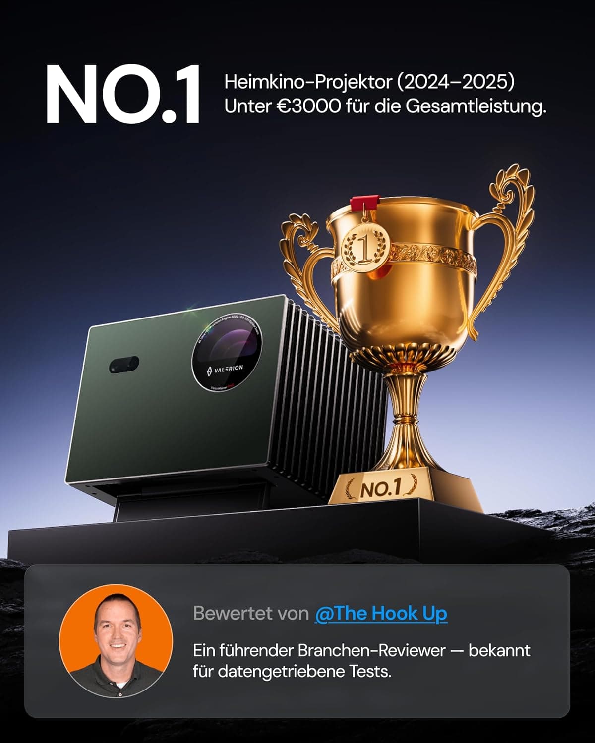 Valerion VisionMaster Pro2 4K Beamer 3000 Lumen 📺